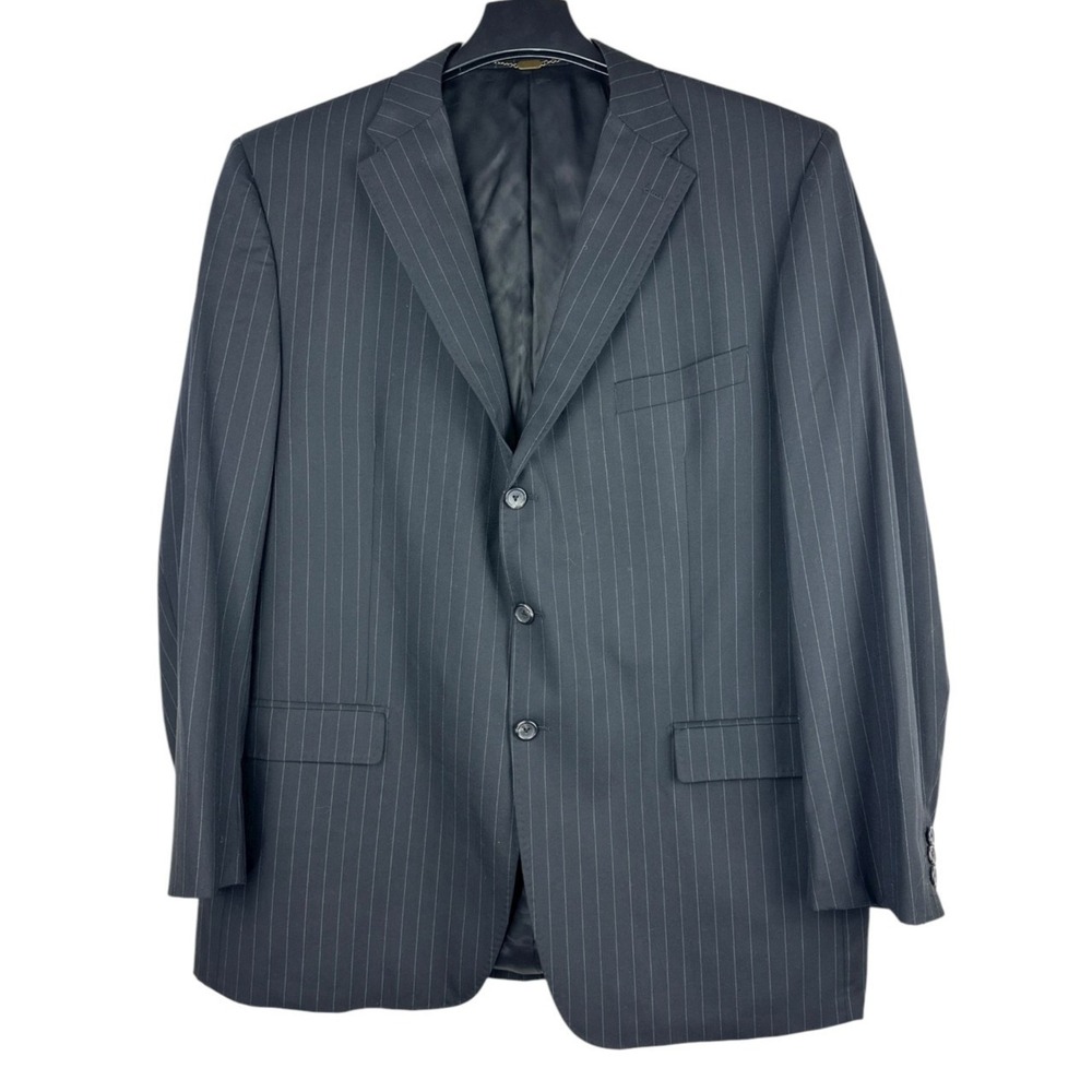Sorrani Sartoriale x Loro Piana Zelander Merino Wool Pinstripe Blazer 58 L US 48 - Picture 2 of 16